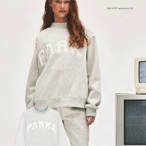 NIB SOLD OUT PARKE Varsity Fleece Mockneck Sweatshirt